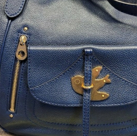 Marc Jacobs Petal To The Metal Bird Navy Tote Bag - Picture 11 of 14